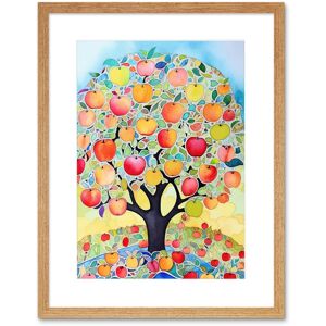Artery8 Wall Art Print Apple Tree Fruit Harvest Day Folk Art Bright Watercolour Painting Artwork Framed 9X7 Inch in Beige Size: W7" x H9" Beige W7" x H9" Artery8 Wall Art Print Apple Tree Fruit Harvest Day Folk Art Bright Watercolour Painting Artwork Framed 9X7 Inch in Beige Size: W7" x H9" Beige W7" x H9"