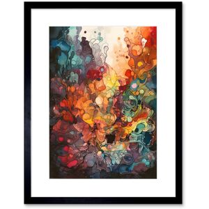 Artery8 Wall Art Print Abstract Coral Reef Organic Shapes Modern Rainbow Acrylic Colour Painting Artwork Framed 9X7 Inch in Black Size: W7" x H9" Black W7" x H9" Artery8 Wall Art Print Abstract Coral Reef Organic Shapes Modern Rainbow Acrylic Colour Painting Artwork Framed 9X7 Inch in Black Size: W7" x H9" Black W7" x H9"