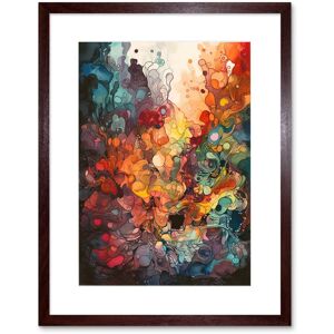 Artery8 Wall Art Print Abstract Coral Reef Organic Shapes Modern Rainbow Acrylic Colour Painting Artwork Framed 9X7 Inch in Brown Size: W7" x H9" Brown W7" x H9" Artery8 Wall Art Print Abstract Coral Reef Organic Shapes Modern Rainbow Acrylic Colour Painting Artwork Framed 9X7 Inch in Brown Size: W7" x H9" Brown W7" x H9"