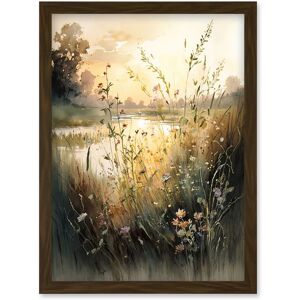 Artery8 - Serene Lakeside Landscape - A4 - Framed Wall Art Artery8 - Serene Lakeside Landscape - A4 - Framed Wall Art