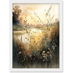 Artery8 - Serene Lakeside Landscape - A4 - Framed - Wall Art Print Artery8 - Serene Lakeside Landscape - A4 - Framed - Wall Art Print
