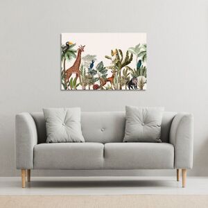 Benjamin Tate Design Tropical Animals (Canvas Print) / 114 x 77 x 4cm in Natural Size: 114 x 77 x 4 cm Natural 114 x 77 x 4 cm Benjamin Tate Design Tropical Animals (Canvas Print) / 114 x 77 x 4cm in Natural Size: 114 x 77 x 4 cm Natural 114 x 77 x 4 cm