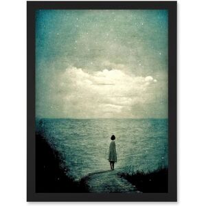 Artery8 - Looking Out To Sea Dreamscape - A4 - Framed - Wall Art Print Artery8 - Looking Out To Sea Dreamscape - A4 - Framed - Wall Art Print