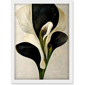 Artery8 - Calla Lily Abstract Bouquet - White - A4 - Wall art Artery8 - Calla Lily Abstract Bouquet - White - A4 - Wall art