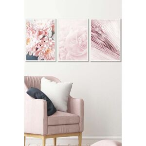 ARTZE Abstract Pink Macro Floral Framed Wall Art - Medium in White Size: W45 cm x H62 cm x D20mm White W45 cm x H62 cm x D20mm ARTZE Abstract Pink Macro Floral Framed Wall Art - Medium in White Size: W45 cm x H62 cm x D20mm White W45 cm x H62 cm x D20mm