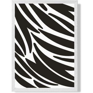ARTZE Cute Cartoon Style Zebra Print Framed Print SIZE: A3 with White Frame in Black Size: A2 Black A2 ARTZE Cute Cartoon Style Zebra Print Framed Print SIZE: A3 with White Frame in Black Size: A2 Black A2