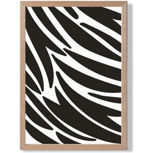ARTZE Cute Cartoon Style Zebra Print Framed Print SIZE: A3 with Oak Frame in Black Size: A2 Black A2 ARTZE Cute Cartoon Style Zebra Print Framed Print SIZE: A3 with Oak Frame in Black Size: A2 Black A2