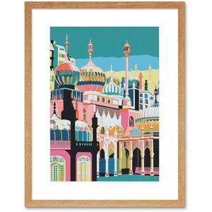 Artery8 Wall Art Print Brighton Royal Pavilion Multicoloured Architecture Artwork Framed 9X7 Inch in Beige Size: W7" x H9" Beige W7" x H9" Artery8 Wall Art Print Brighton Royal Pavilion Multicoloured Architecture Artwork Framed 9X7 Inch in Beige Size: W7" x H9" Beige W7" x H9"