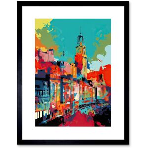 Artery8 Wall Art Print Nottingham City England Cityscape Vibrant Abstract Artwork Framed 9X7 Inch in Black Size: W7" x H9" Black W7" x H9" Artery8 Wall Art Print Nottingham City England Cityscape Vibrant Abstract Artwork Framed 9X7 Inch in Black Size: W7" x H9" Black W7" x H9"