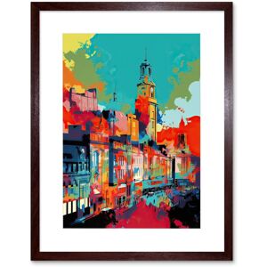 Artery8 Wall Art Print Nottingham City England Cityscape Vibrant Abstract Artwork Framed 9X7 Inch in Brown Size: W7" x H9" Brown W7" x H9" Artery8 Wall Art Print Nottingham City England Cityscape Vibrant Abstract Artwork Framed 9X7 Inch in Brown Size: W7" x H9" Brown W7" x H9"