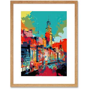Artery8 Wall Art Print Nottingham City England Cityscape Vibrant Abstract Artwork Framed 9X7 Inch in Beige Size: W7" x H9" Beige W7" x H9" Artery8 Wall Art Print Nottingham City England Cityscape Vibrant Abstract Artwork Framed 9X7 Inch in Beige Size: W7" x H9" Beige W7" x H9"