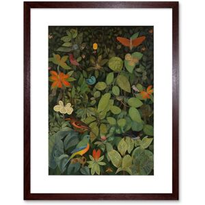 Artery8 Wall Art Print Audubon Style Birds & Insects in Jungle Artwork Framed 9X7 Inch in Brown Size: W7" x H9" Brown W7" x H9" Artery8 Wall Art Print Audubon Style Birds & Insects in Jungle Artwork Framed 9X7 Inch in Brown Size: W7" x H9" Brown W7" x H9"