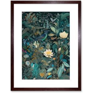 Artery8 Wall Art Print Audubon Style Birds in Blooming Wildflower Field Artwork Framed 9X7 Inch in Brown Size: W7" x H9" Brown W7" x H9" Artery8 Wall Art Print Audubon Style Birds in Blooming Wildflower Field Artwork Framed 9X7 Inch in Brown Size: W7" x H9" Brown W7" x H9"
