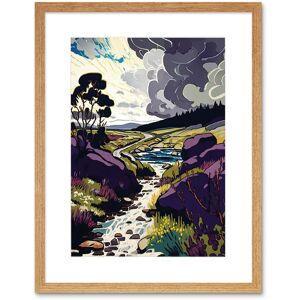 Artery8 Wall Art Print Stormy Clouds over Stream Wild Scottish Landscape Artwork Framed 9X7 Inch in Beige Size: W7" x H9" Beige W7" x H9" Artery8 Wall Art Print Stormy Clouds over Stream Wild Scottish Landscape Artwork Framed 9X7 Inch in Beige Size: W7" x H9" Beige W7" x H9"