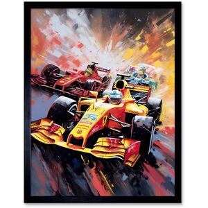 Artery8 Wall Art Print Grand Prix Championship Cars Racing on Track Art Framed in Black Size: W12" x H16" Black W12" x H16" Artery8 Wall Art Print Grand Prix Championship Cars Racing on Track Art Framed in Black Size: W12" x H16" Black W12" x H16"