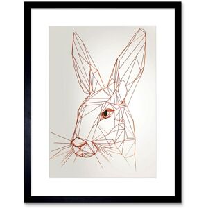 Artery8 Wall Art Print Rabbit Polygon Head Minimal Line Drawing Portrait Artwork Framed 9X7 Inch in Black Size: W7" x H9" Black W7" x H9" Artery8 Wall Art Print Rabbit Polygon Head Minimal Line Drawing Portrait Artwork Framed 9X7 Inch in Black Size: W7" x H9" Black W7" x H9"