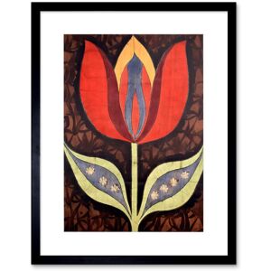 Artery8 Wall Art Print A Single Tulip Flower Batik Style Pattern Folk Artwork Framed 9X7 Inch in Black Size: W7" x H9" Black W7" x H9" Artery8 Wall Art Print A Single Tulip Flower Batik Style Pattern Folk Artwork Framed 9X7 Inch in Black Size: W7" x H9" Black W7" x H9"