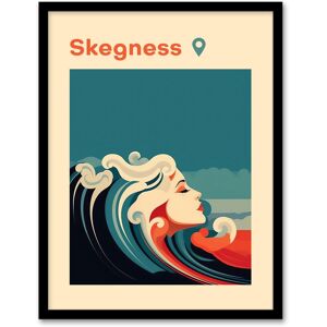 Artery8 Wall Art Print The Seaside Calls Skegness Beach England UK Modern Woman of the Waves Sea Siren Ocean Art Framed in Blue Size: W12" x H16" Blue W12" x H16" Artery8 Wall Art Print The Seaside Calls Skegness Beach England UK Modern Woman of the Waves Sea Siren Ocean Art Framed in Blue Size: W12" x H16" Blue W12" x H16"