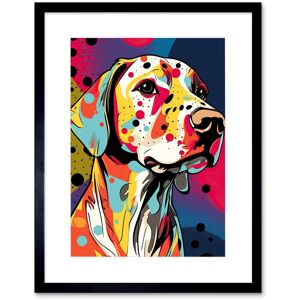 Artery8 Wall Art Print Labrador Retriever Dog Linocut Colourful Pattern Polka Dot Portrait Modern Artwork Framed 9X7 Inch in Black Size: W7" x H9" Black W7" x H9" Artery8 Wall Art Print Labrador Retriever Dog Linocut Colourful Pattern Polka Dot Portrait Modern Artwork Framed 9X7 Inch in Black Size: W7" x H9" Black W7" x H9"