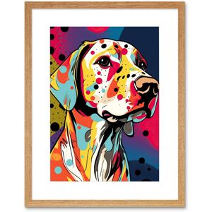Artery8 Wall Art Print Labrador Retriever Dog Linocut Colourful Pattern Polka Dot Portrait Modern Artwork Framed 9X7 Inch in Beige Size: W7" x H9" Beige W7" x H9" Artery8 Wall Art Print Labrador Retriever Dog Linocut Colourful Pattern Polka Dot Portrait Modern Artwork Framed 9X7 Inch in Beige Size: W7" x H9" Beige W7" x H9"