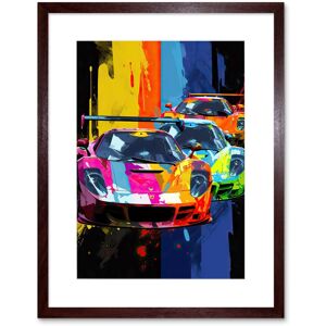 Artery8 Wall Art Print Sport Racing Cars Vibrant Supercar Race Mancave Gift for Him Artwork Framed 9X7 Inch in Brown Size: W7" x H9" Brown W7" x H9" Artery8 Wall Art Print Sport Racing Cars Vibrant Supercar Race Mancave Gift for Him Artwork Framed 9X7 Inch in Brown Size: W7" x H9" Brown W7" x H9"