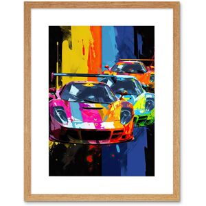Artery8 Wall Art Print Sport Racing Cars Vibrant Supercar Race Mancave Gift for Him Artwork Framed 9X7 Inch in Beige Size: W7" x H9" Beige W7" x H9" Artery8 Wall Art Print Sport Racing Cars Vibrant Supercar Race Mancave Gift for Him Artwork Framed 9X7 Inch in Beige Size: W7" x H9" Beige W7" x H9"