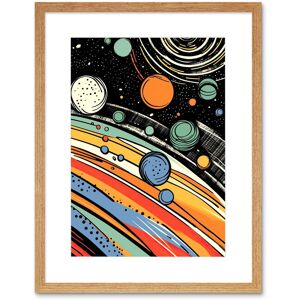 Artery8 Wall Art Print Outer Space Comic Book Style Pastel Colour Milky Way Planets Rings Moons Sun Boys Room Artwork Framed 9X7 Inch Beige W7" x H9" Artery8 Wall Art Print Outer Space Comic Book Style Pastel Colour Milky Way Planets Rings Moons Sun Boys Room Artwork Framed 9X7 Inch Beige W7" x H9"