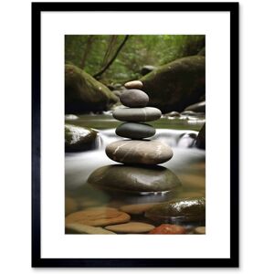 Artery8 Wall Art Print Zen Massage Stone Photograph Waterfall River Nature Beauty Salon Therapy Room Artwork Framed 9X7 Inch Size: W7" x H9" Black W7" x H9" Artery8 Wall Art Print Zen Massage Stone Photograph Waterfall River Nature Beauty Salon Therapy Room Artwork Framed 9X7 Inch Size: W7" x H9" Black W7" x H9"