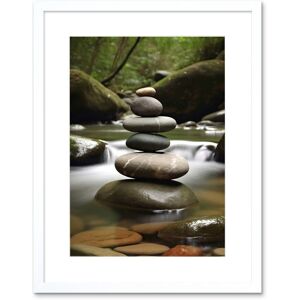 Artery8 Wall Art Print Zen Massage Stone Photograph Waterfall River Nature Beauty Salon Therapy Room Artwork Framed 9X7 Inch Size: W7" x H9" White W7" x H9" Artery8 Wall Art Print Zen Massage Stone Photograph Waterfall River Nature Beauty Salon Therapy Room Artwork Framed 9X7 Inch Size: W7" x H9" White W7" x H9"