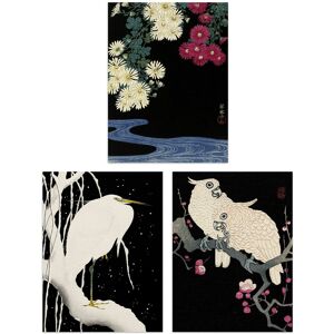 Artery8 Wall Art Print Pack of 3 A4 Ohara Koson Japan Kachō-e Bird & Flower Heron Cockatoo Japanese Paintings Living Room s Set Multicolor A4 Artery8 Wall Art Print Pack of 3 A4 Ohara Koson Japan Kachō-e Bird & Flower Heron Cockatoo Japanese Paintings Living Room s Set Multicolor A4