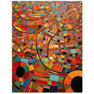 Artery8 - Aerial African Abstract - XL - Bright Colours - Wall Art Artery8 - Aerial African Abstract - XL - Bright Colours - Wall Art