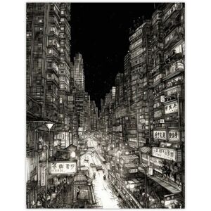 Artery8 Downtown Tokyo Sketch Cityscape Pen & Ink Drawing Japan Black White Unframed Wall Art Print Poster Home Decor Premium Size: W12" x H16" Multicolor W12" x H16" Artery8 Downtown Tokyo Sketch Cityscape Pen & Ink Drawing Japan Black White Unframed Wall Art Print Poster Home Decor Premium Size: W12" x H16" Multicolor W12" x H16"