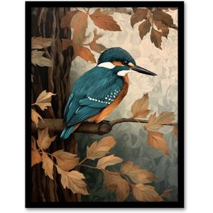 Artery8 Kingfisher By George Sinclair Vintage Botanical Earthy Aesthetic River Bird Art Print Framed Poster Wall Decor 12x16 inch Size: W12" x H16" Black W12" x H16" Artery8 Kingfisher By George Sinclair Vintage Botanical Earthy Aesthetic River Bird Art Print Framed Poster Wall Decor 12x16 inch Size: W12" x H16" Black W12" x H16"