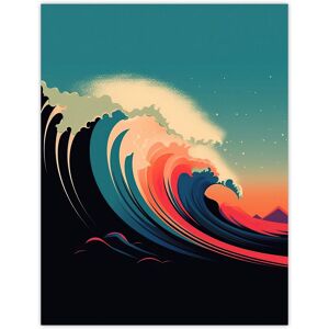 Artery8 Rainbow Bomb Wave Ocean Sea Bauhaus Wave Bathroom Toilet Unframed Wall Art Print Poster Home Decor Premium Size: W12" x H16" Multicolor W12" x H16" Artery8 Rainbow Bomb Wave Ocean Sea Bauhaus Wave Bathroom Toilet Unframed Wall Art Print Poster Home Decor Premium Size: W12" x H16" Multicolor W12" x H16"
