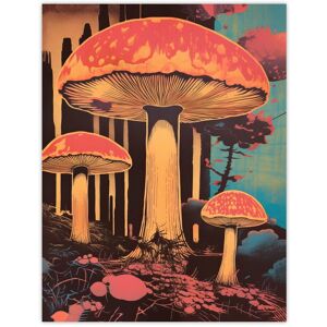 Artery8 Vintage Mushroom Aesthetic Earthy Forest Screenprint Cep Kitchen Unframed Wall Art Print Poster Home Decor Premium Size: W12" x H16" Multicolor W12" x H16" Artery8 Vintage Mushroom Aesthetic Earthy Forest Screenprint Cep Kitchen Unframed Wall Art Print Poster Home Decor Premium Size: W12" x H16" Multicolor W12" x H16"