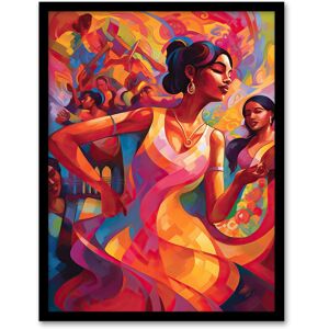 Artery8 Wall Art Print Latino Lively Dance Salsa South America Colourful Bright Bold Painting Rhythm Body Energy Theatre Arts Artwork Art Framed Multicolor W12" x H16" Artery8 Wall Art Print Latino Lively Dance Salsa South America Colourful Bright Bold Painting Rhythm Body Energy Theatre Arts Artwork Art Framed Multicolor W12" x H16"