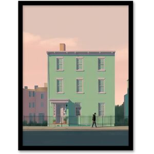Artery8 Wall Art Print Sage Green House By Amy Denver Minimalist Soft Pastel Pink Minimalism Simple Modern Artwork Art Framed Size: W12" x H16" Pink W12" x H16" Artery8 Wall Art Print Sage Green House By Amy Denver Minimalist Soft Pastel Pink Minimalism Simple Modern Artwork Art Framed Size: W12" x H16" Pink W12" x H16"