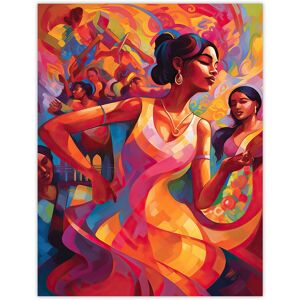 Artery8 Wall Art Print Latino Lively Dance Salsa South America Colourful Bright Bold Painting Rhythm Body Energy Theatre Arts Artwork Poster Multicolor W12" x H16" Artery8 Wall Art Print Latino Lively Dance Salsa South America Colourful Bright Bold Painting Rhythm Body Energy Theatre Arts Artwork Poster Multicolor W12" x H16"