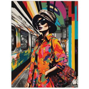 Artery8 Wall Art Print Paris Metro Parisian Fashion Collage Artwork Rainbow Train Station Retro Colour Patterns Vibrant Colourful Bold Pop Art Modern Multicolor W12" x H16" Artery8 Wall Art Print Paris Metro Parisian Fashion Collage Artwork Rainbow Train Station Retro Colour Patterns Vibrant Colourful Bold Pop Art Modern Multicolor W12" x H16"