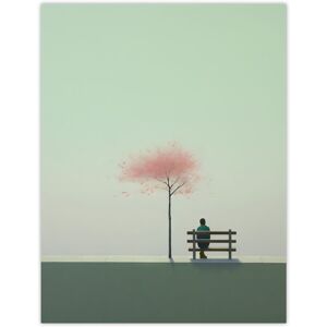 Artery8 Wall Art Print Cherry Tree Park By Amy Denver Minimalist Soft Pastel Grey Pale Green Minimalism Simple Modern Artwork Poster Green W12" x H16" Artery8 Wall Art Print Cherry Tree Park By Amy Denver Minimalist Soft Pastel Grey Pale Green Minimalism Simple Modern Artwork Poster Green W12" x H16"