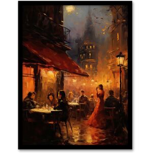 Artery8 Wall Art Print Bohemian Artists At Bar Oil Painting 19th Century Paris Atmospheric Night Life La Boheme Opera Scene Art Framed Orange W12" x H16" Artery8 Wall Art Print Bohemian Artists At Bar Oil Painting 19th Century Paris Atmospheric Night Life La Boheme Opera Scene Art Framed Orange W12" x H16"