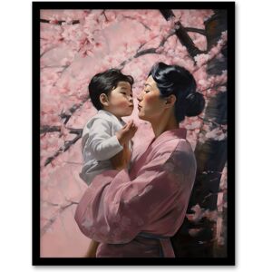 Artery8 Wall Art Print Madame Butterfly Opera Mother & Son Under Cherry Blossom Tree Under Pink Flower Blooms Art Framed Size: W12" x H16" Pink W12" x H16" Artery8 Wall Art Print Madame Butterfly Opera Mother & Son Under Cherry Blossom Tree Under Pink Flower Blooms Art Framed Size: W12" x H16" Pink W12" x H16"