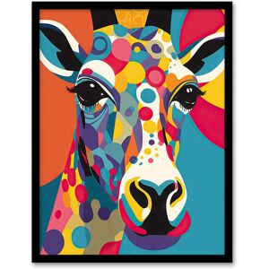 Artery8 Wall Art Print Colourful Giraffe Graphic Artwork Zoo Animal Geometric Patterns & Shapes Kids Bedroom Painting Art Framed Size: W12" x H16" Multicolor W12" x H16" Artery8 Wall Art Print Colourful Giraffe Graphic Artwork Zoo Animal Geometric Patterns & Shapes Kids Bedroom Painting Art Framed Size: W12" x H16" Multicolor W12" x H16"
