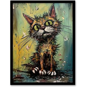 Artery8 Wall Art Print Alley Cat Stray Scruffy Moggie Painting By Tom Jones Art Framed Size: W12" x H16" Multicolor W12" x H16" Artery8 Wall Art Print Alley Cat Stray Scruffy Moggie Painting By Tom Jones Art Framed Size: W12" x H16" Multicolor W12" x H16"