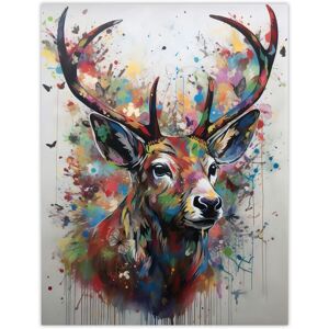Artery8 Wall Art Print The Butterfly Stag Abstract Soft Pastel Colours Deer Ink Splat Poster Size: W12" x H16" Multicolor W12" x H16" Artery8 Wall Art Print The Butterfly Stag Abstract Soft Pastel Colours Deer Ink Splat Poster Size: W12" x H16" Multicolor W12" x H16"