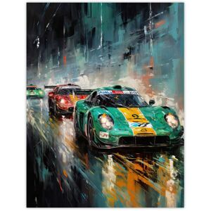 Artery8 Wall Art Print Sports Car Racing Motorsport Road Race Action Green Red Orange Classic For Him Fan Man Cave Poster in Blue Size: W12" x H16" Blue W12" x H16" Artery8 Wall Art Print Sports Car Racing Motorsport Road Race Action Green Red Orange Classic For Him Fan Man Cave Poster in Blue Size: W12" x H16" Blue W12" x H16"