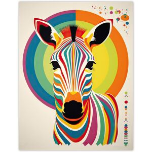 Artery8 Wall Art Print Rainbow Zebra Colourful Graphic Artwork Zoo Animal Geometric Patterns & Shapes Kids Bedroom Painting Poster Size: W12" x H16" Multicolor W12" x H16" Artery8 Wall Art Print Rainbow Zebra Colourful Graphic Artwork Zoo Animal Geometric Patterns & Shapes Kids Bedroom Painting Poster Size: W12" x H16" Multicolor W12" x H16"