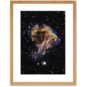 Artery8 Wall Art Print Hubble Space Astronomy Colourful Sheets Of Debris From The Stellar Explosion Of N 49 DEM L 190 Supernova Remnant Artwork Beige W7" x H9" Artery8 Wall Art Print Hubble Space Astronomy Colourful Sheets Of Debris From The Stellar Explosion Of N 49 DEM L 190 Supernova Remnant Artwork Beige W7" x H9"
