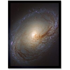 Artery8 Hubble Space Telescope Image NGC 3368 Orange Blue Galaxy Also Known As Messier 96 Starbirth Occurring Along Dark Dust Gas Filaments Spiral Black W12" x H16" Artery8 Hubble Space Telescope Image NGC 3368 Orange Blue Galaxy Also Known As Messier 96 Starbirth Occurring Along Dark Dust Gas Filaments Spiral Black W12" x H16"