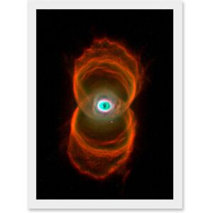 Artery8 Hubble Space Telescope Image Planetary Nebula Mycn18 Hourglass Pattern Of Stellar Matter Ejection Around A Dying Star Art Print Framed Poster White W12" x H16" Artery8 Hubble Space Telescope Image Planetary Nebula Mycn18 Hourglass Pattern Of Stellar Matter Ejection Around A Dying Star Art Print Framed Poster White W12" x H16"